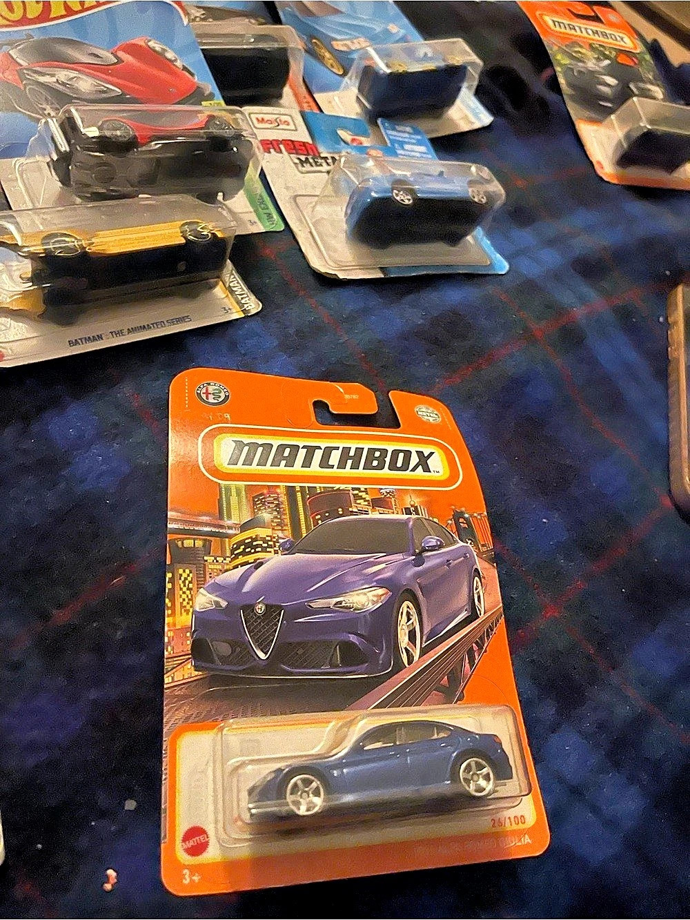 Matchbox 2016 Alfa Romeo Giulia Die-Cast Car Blue